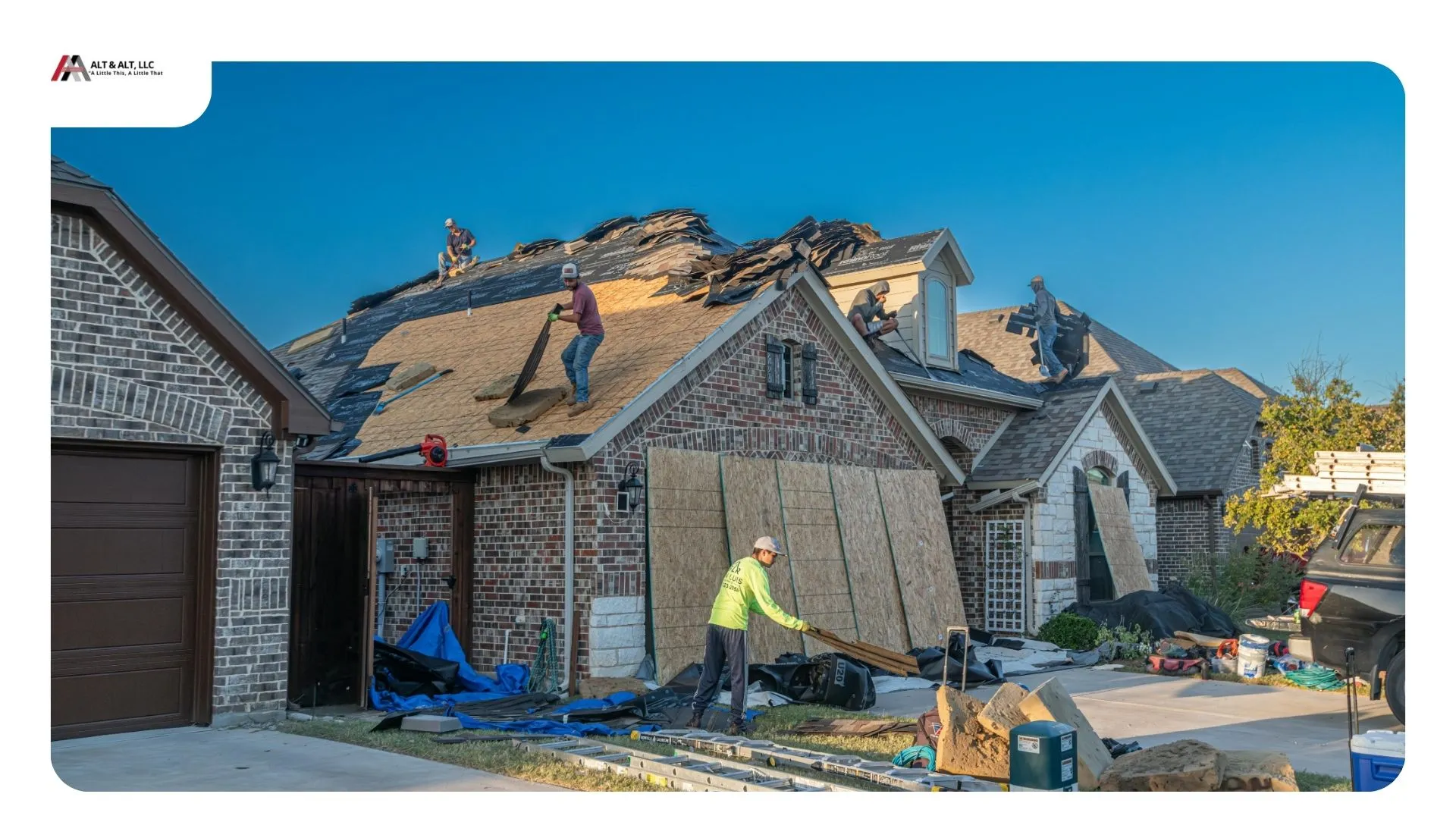 Hail-bruised shingles and a dented metal roof vent documented during a storm damage inspection in Hudson, Ohio