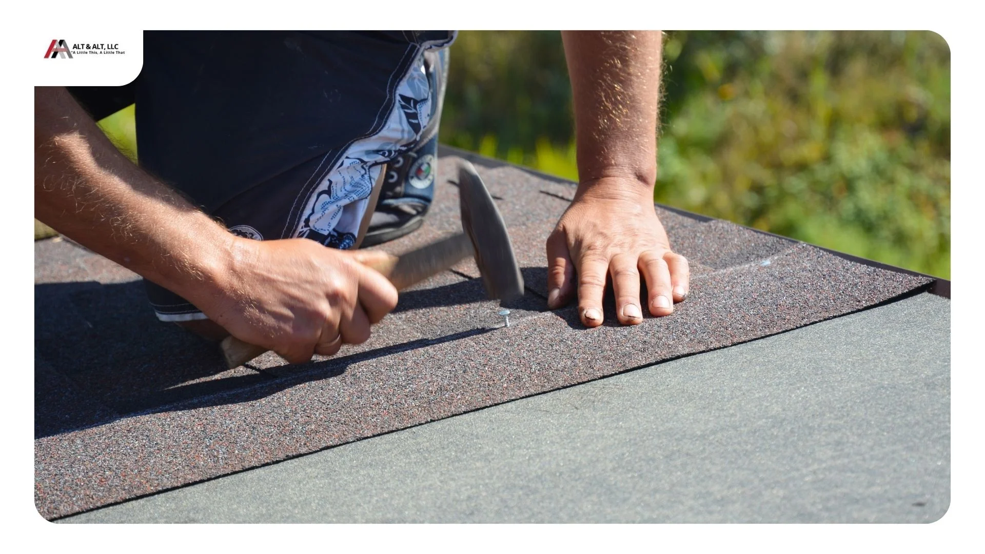 Completed asphalt shingle roof installed by Alt & Alt on a home in Tallmadge, Summit County, Ohio